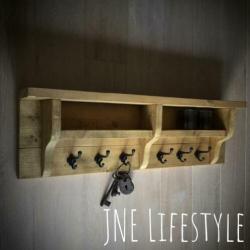 Houten regaal / kapstok / wandrek ~ Model 5 ?? JNE Lifestyle