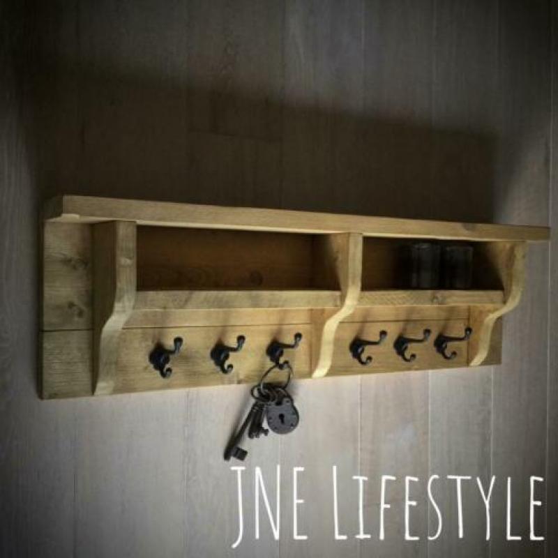 Houten regaal / kapstok / wandrek ~ Model 5 ?? JNE Lifestyle