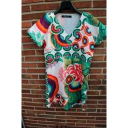 Jurk gekleurd Display mt M