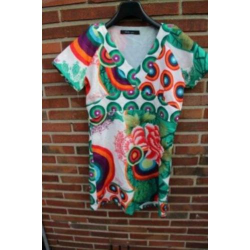 Jurk gekleurd Display mt M