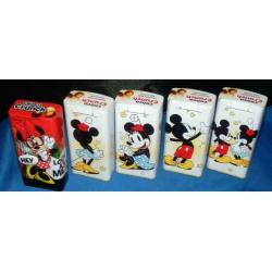 6 blikjes van disney --- mickey en minnie mouse