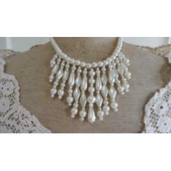parel collier - oud en stijlvol - brocantgoed -