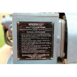 Speedyvac vacuumpomp