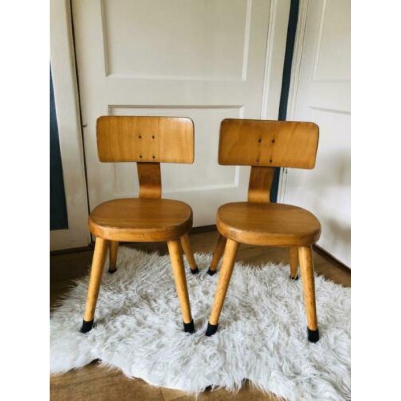 Vintage peuterstoeltje Van Dijk stoeltje kinderstoeltje