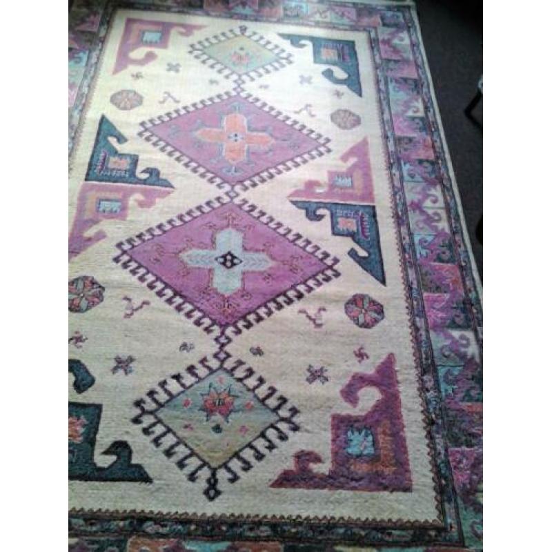 Vloerkleed vintage oosters kazak 160 x 120 cm Saran Turkije