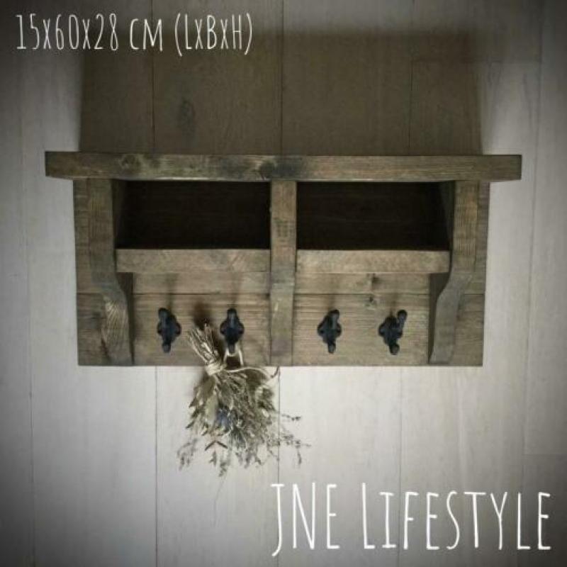 Houten regaal / kapstok / wandrek ~ Model 5 ?? JNE Lifestyle