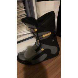 Snowboard schoenen Nitro Power Line (zwart met grijs+geel)