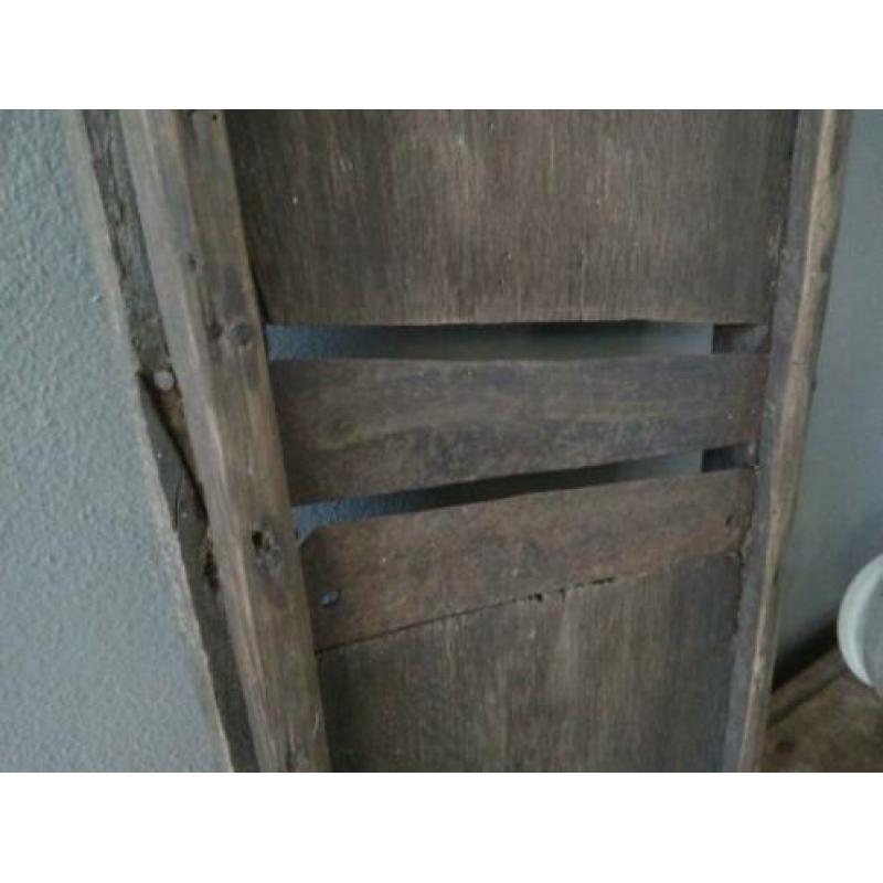 Grote oude brocante houten koolsnijder plank 75x25cm*Etage3*