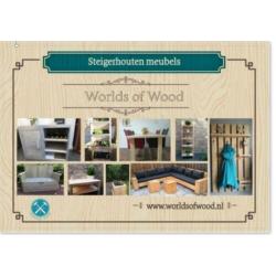 Nieuwe steigerhouten loungebank