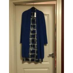 Jurk L en lang vest XL
