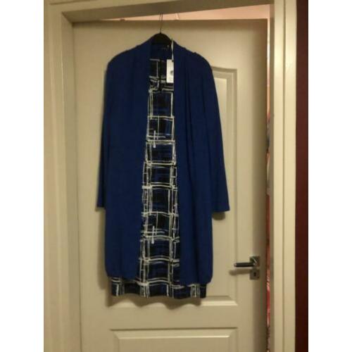 Jurk L en lang vest XL