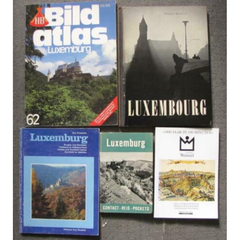 5 leuke boekjes over Luxemburg met foto`s , kaarten enz