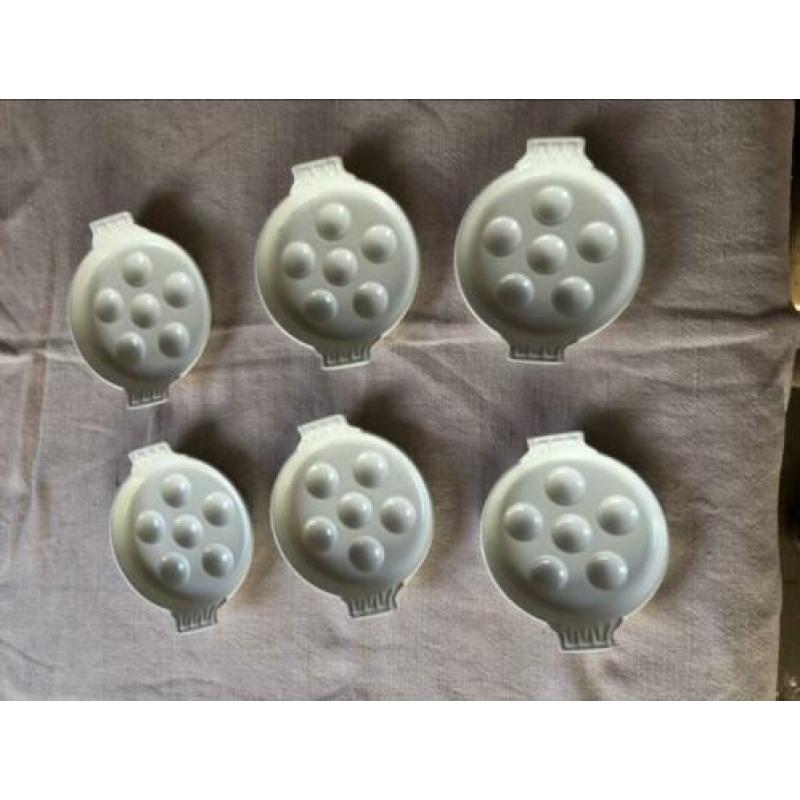 Le Creuset slakkenschaaltjes wit gietijzer met emaille izgst