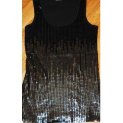 Mesh top zwart maat s