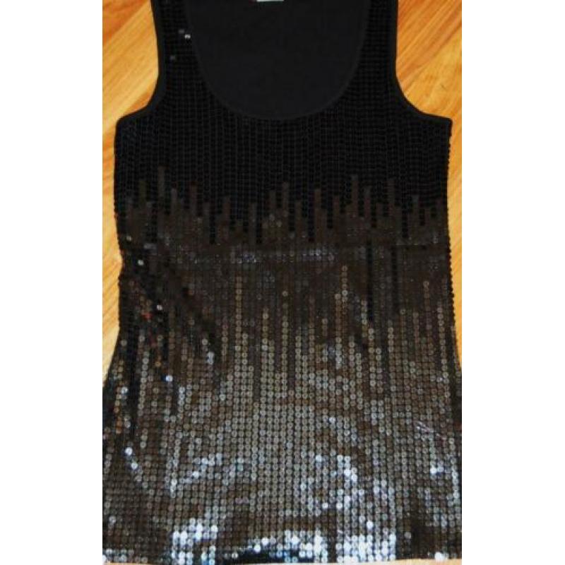 Mesh top zwart maat s