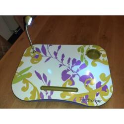 Laptoptafel/laptopkussen met LED lampje incl batterijen