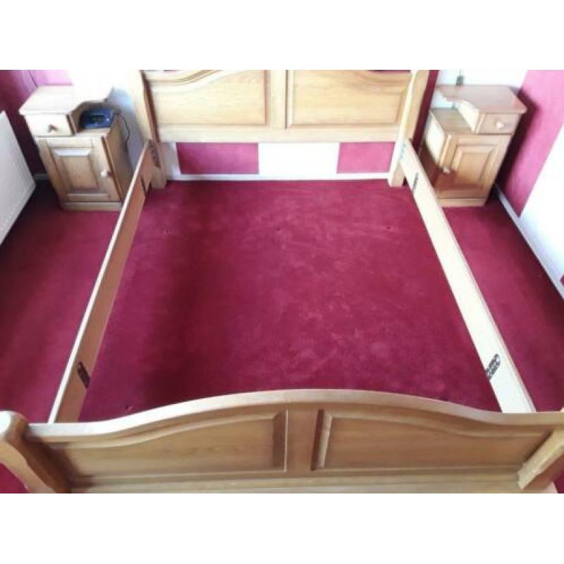 Bed ombouw 160 x 200 binne eiken patine