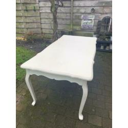 Queen ann tafel brocante eettafel