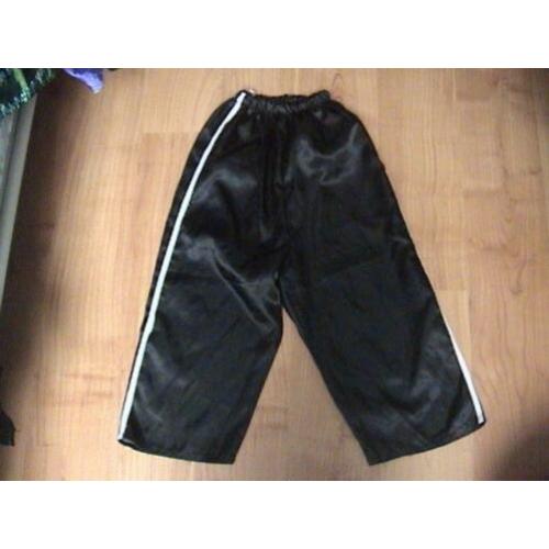 Zwarte carnavalsbroek jongen - piraat / rover / cowboy 128