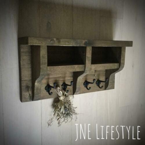 Houten regaal / kapstok / wandrek ~ Model 5 ?? JNE Lifestyle