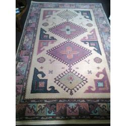 Vloerkleed vintage oosters kazak 160 x 120 cm Saran Turkije