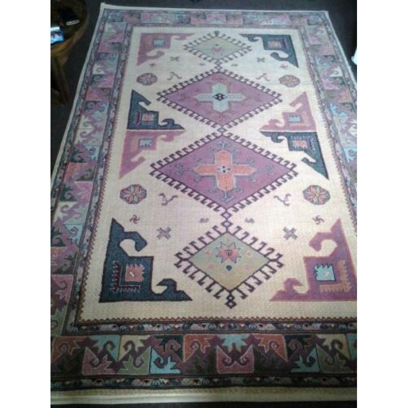 Vloerkleed vintage oosters kazak 160 x 120 cm Saran Turkije