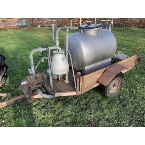 Melkmachine melkwagen melkkar melktank weidetank op aftakas