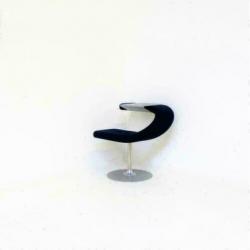 1x Blå Station innovation c fauteuil draaibaar kobalt blauw
