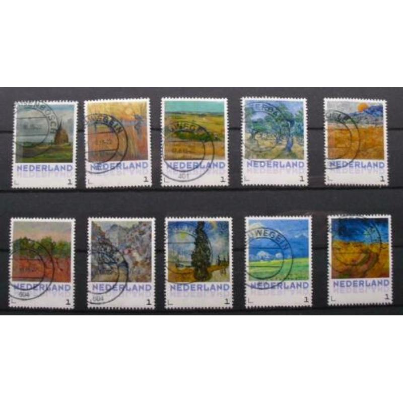 van Gogh, de complete set (40 stuks)keurig rondgestempeld