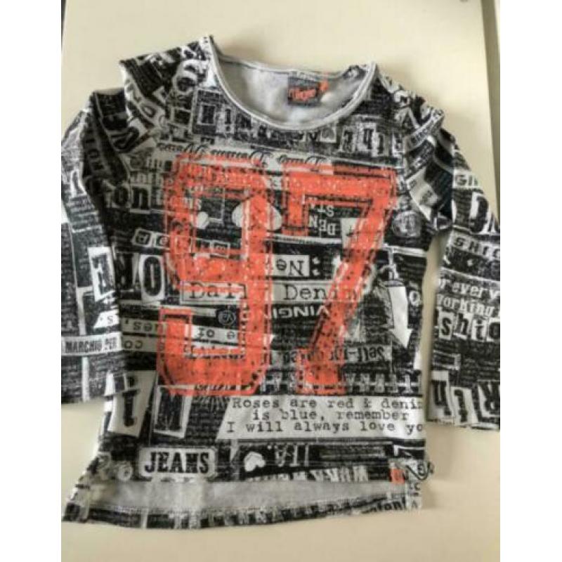 Meisjes shirts diverse merken maat 98