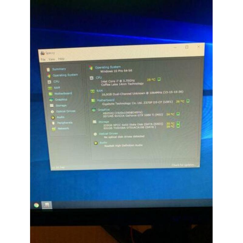 Game pc - i7 8700k - msi gtx 1080 ti - 240 hz monitor g-syng
