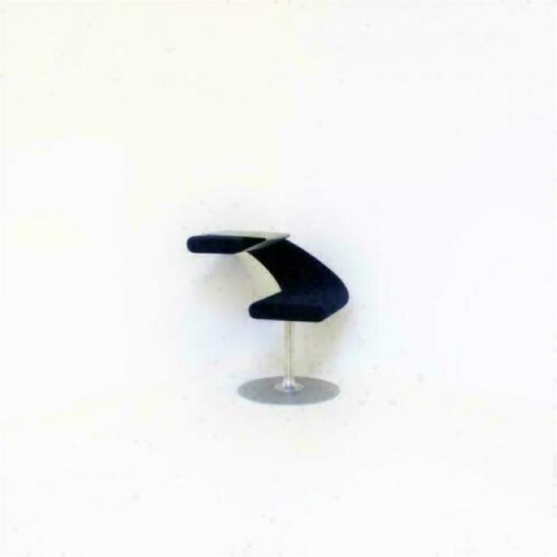 1x Blå Station innovation c fauteuil draaibaar kobalt blauw