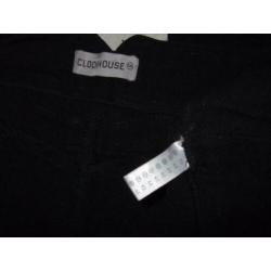 nieuwe zwarte pantalon met glans van Clockhouse mt 40