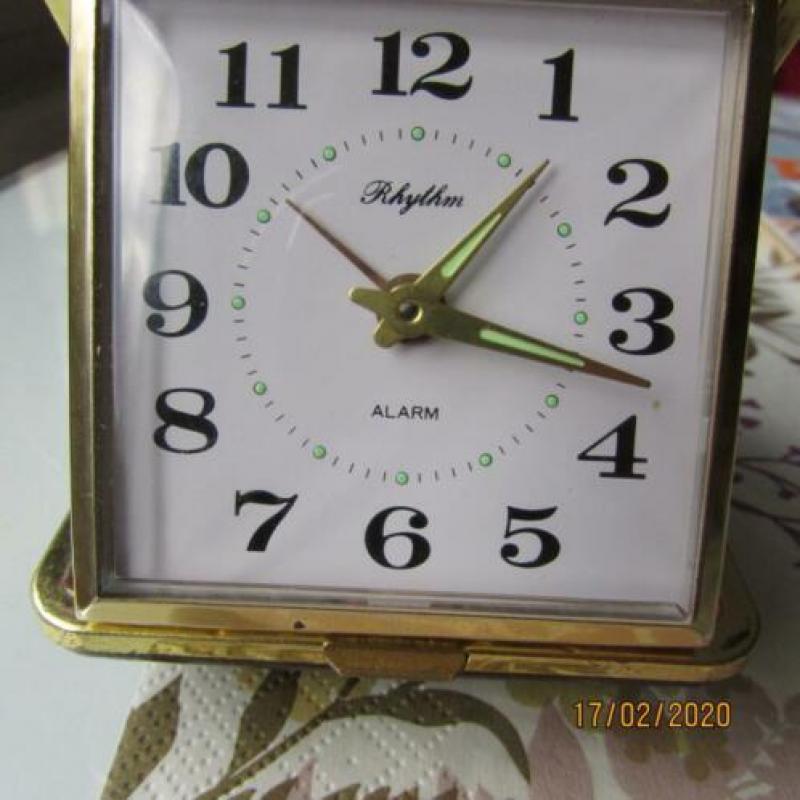 vintage reiswekker rhijthm -alarm -