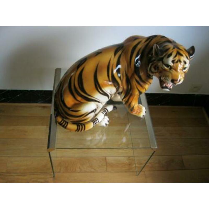 Beeld keramische tijger (made in Italy)
