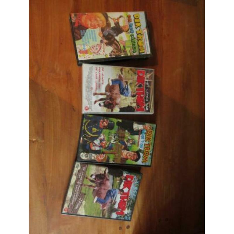 10 x Videobanden van Dik Trom (+ 1DVD)