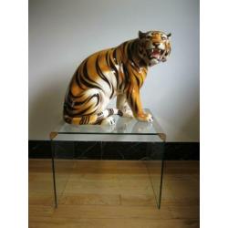 Beeld keramische tijger (made in Italy)