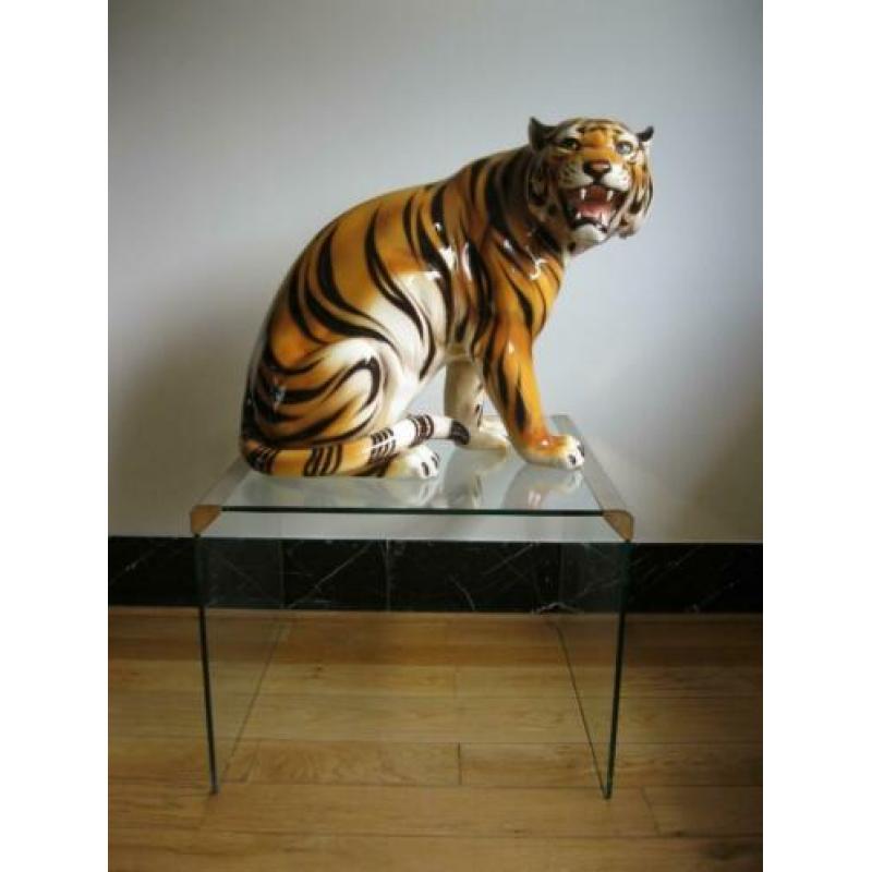 Beeld keramische tijger (made in Italy)