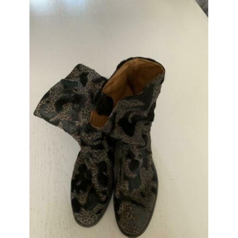 Kop en staart dames laarsjes mt 40 leopard