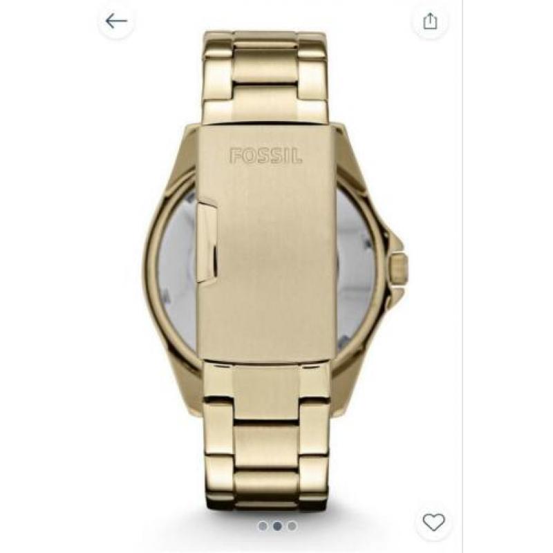 Gouden Fossil Horloge Nieuw!