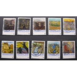 van Gogh, de complete set (40 stuks)keurig rondgestempeld