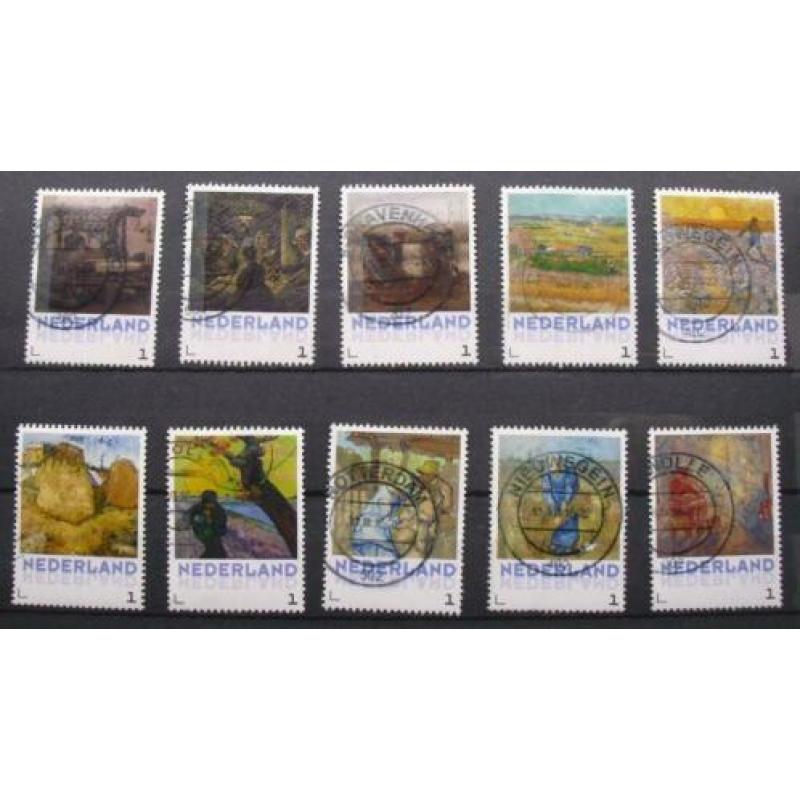 van Gogh, de complete set (40 stuks)keurig rondgestempeld