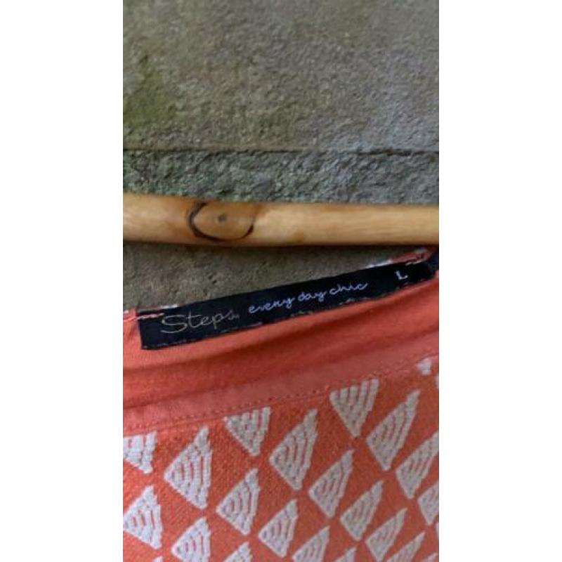 Oranje jurkje Steps maat 42 ZGAN