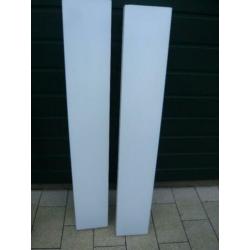 2 tl armaturen met tl balken met kap 128 x 20 cm