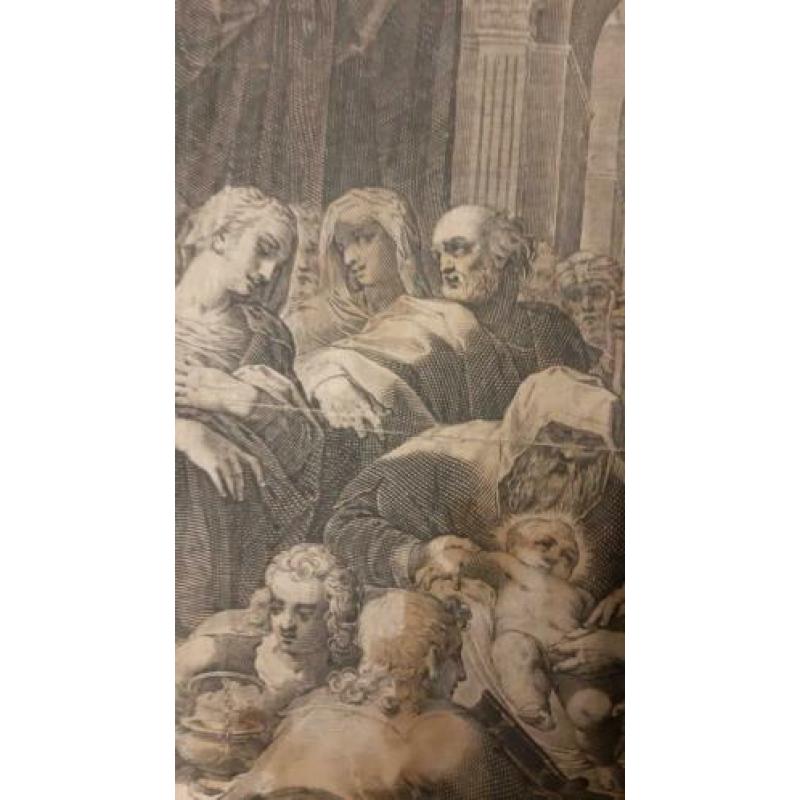 Heel oude prent JoannesSpeccard in G.Sadler Scalp.