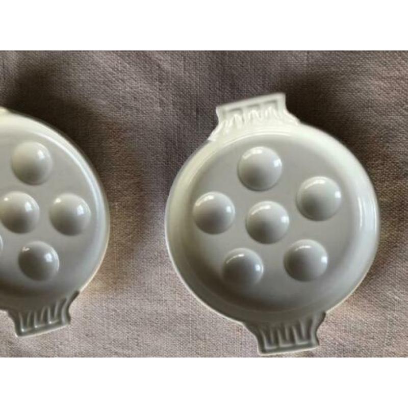 Le Creuset slakkenschaaltjes wit gietijzer met emaille izgst