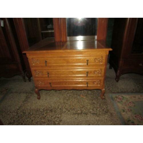 Barok eiken ladekast commode in queen anne stijl