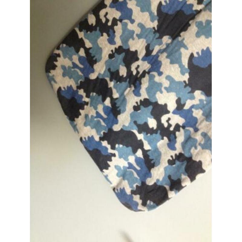 grijs+blauwe legerpint jongens slaapzak 90 cm