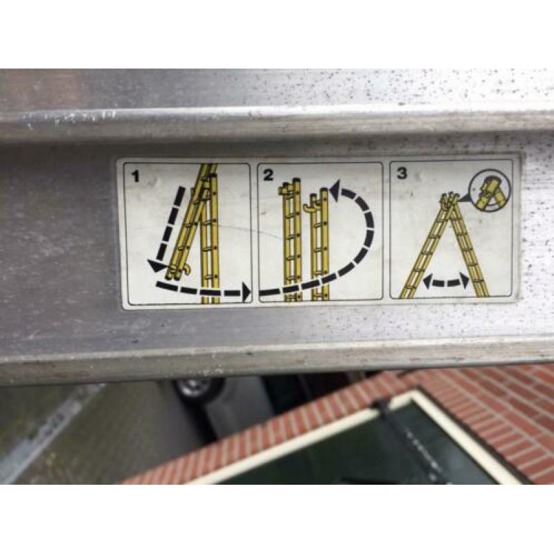 Aluminium ladder 2x375 cm / 2 x 13 sport