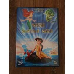Disney dvd de kleine zeemeermin 1 & 2